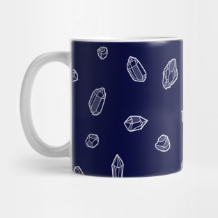 Navy Crystals Mug